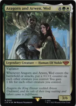 Aragorn and Arwen, Wed - FOIL - M Universes Beyond: The Lord of the Rings: Tales - Image 1