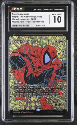 ARACHNOGENESIS Marvel Universe Foil Mythic CGC 10 MTG [Nostalgium] - Image 1