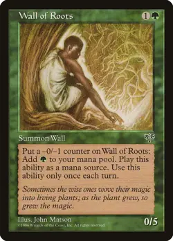 4x Wall of Roots - MP - Mirage Block - SPARROW MAGIC mtg - Image 1