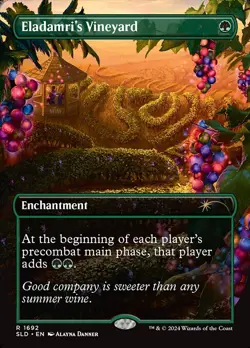 Eladamri's Vineyard - Rainbow Foil Extended Art Secret Lair NM MTG - Image 1