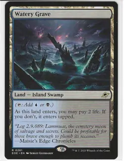 Watery Grave - Land - Island Swamp - Edge of Eternities - Rare - #261 - Image 1