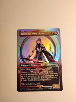 Lightning, Army of One (0320) (Borderless) Final Fantasy Foil - Image 1