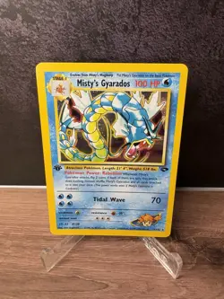 2000 Pokemon Misty's Gyarados, 1st Edition 13/132 Gym Challenge Holo Near Mint - Image 1