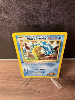 2000 Pokemon Misty's Gyarados, 1st Edition 13/132 Gym Challenge Holo Near Mint - Image 4