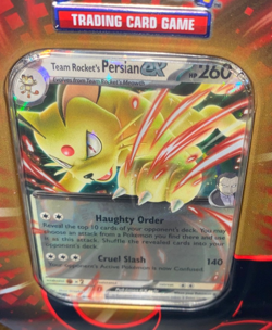 Pokemon TCG Team Rockets Tin Persian FACTORY SEALED DR & JT Packs SMALL DENT - Image 3