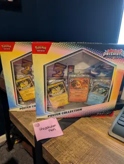 Pokemon TCG Scarlet & Violet Prismatic Evolutions Poster Collection Box LOT OF 2 - Image 1