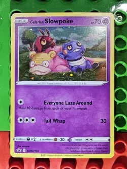 Galarian Slowpoke Holo Pokemon Sword & Shield Black Star Promo #SWSH126 Ungraded - Image 1