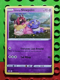 Galarian Slowpoke Holo Pokemon Sword & Shield Black Star Promo #SWSH126 Ungraded - Image 3