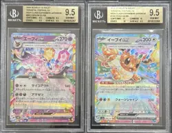 2024 BGS 9.5 POKEMON TERASTAL FEST ESPEON & EEVEE SET 💫 - Image 1