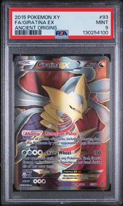 2015 Pokemon - XY Ancient Origins - Giratina EX 93/98 Full Art - PSA 9 - Image 1