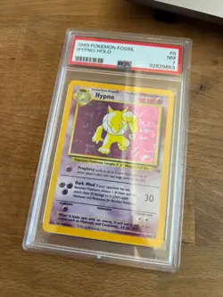 Pokemon 1999 Hypno 8/62 Fossil Holo - PSA 7 - Image 1