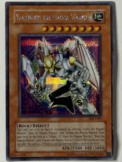 Yu-Gi-Oh Valkyrion the Magna Warrior SDD-001 Parallel Secret Rare DMG - Image 1