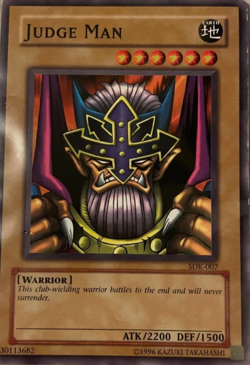 Judge Man - SDK-A007 1st Edition Common YuGiOh TCG Card - Image 1