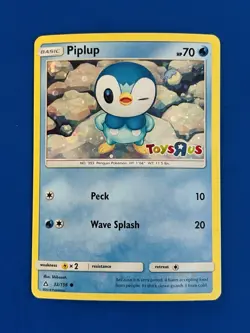 Pokemon Piplup Holo Foil Exclusive Toys R Us Promo TCG Card 32/156 - Image 1