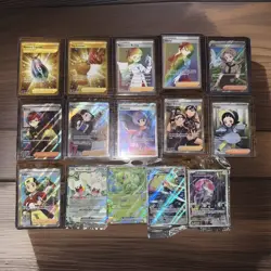 Pokemon Card Lot (15): Rainbow Rare Trainers, Full Art Trainers, Sealed Promos - Image 3