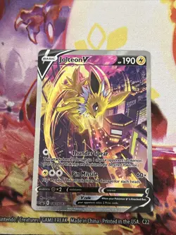 Jolteon V SWSH183 SWSH: Sword & Shield Promo Cards Holo NEAR MINT - Image 2