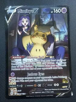 🔥 Mimikyu V TG16/TG30 Brilliant Stars Trainer Gallery Holo Pokemon Card Nm🔥 - Image 1