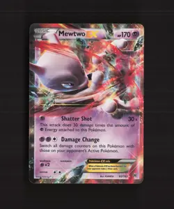 Mewtwo EX 62/162 XY Breakthrough Ultra Rare Holo Pokemon Card LP - Image 1