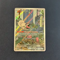 Pokemon TCG Shelmet 93/86 Illustration Rare Full Art Holo White Flare Card - Image 1