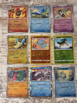 Pokemon Card Lot 10 Pages Mixed Modern Holo & Reverse Only No Common LP to Mint - Image 3