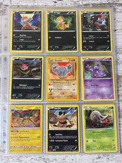 Pokemon Card Collection Lot 10 Pages Mixed Vintage & Modern Medium To Heavy Play - Image 1
