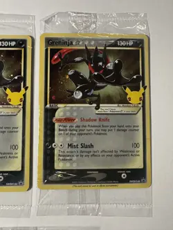 Pokemon TCG Greninja Gold Star - SWSH144 Celebrations (3) Promo Cards SEALED - Image 3
