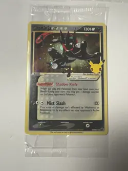 Pokemon TCG Greninja Gold Star - SWSH144 Celebrations (3) Promo Cards SEALED - Image 4