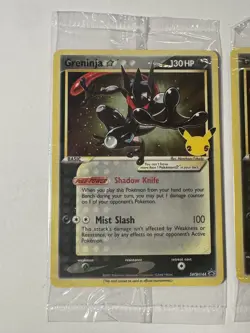 Pokemon TCG Greninja Gold Star - SWSH144 Celebrations (3) Promo Cards SEALED - Image 5