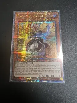 Yu-Gi-Oh Card RA04-EN034 Fallen of Albaz (Alt Art) Quarter Century Secret Rare. - Image 1