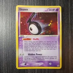 Unown T/28 Ex Unseen Forces Holo Secret Rare Pokemon Card - Image 1