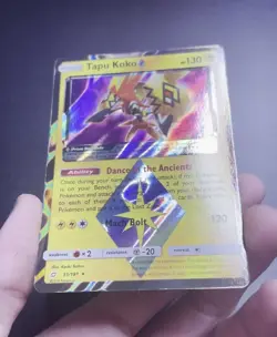 Pokemon TCG Sun Moon Tapu Koko Prism Star Holo Card 51/181 Team Up Rare NM Card - Image 2
