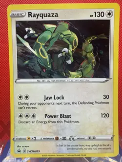Rayquaza #SWSH029 Cosmos Holo Sword & Shield Promo Cards NM - Image 1