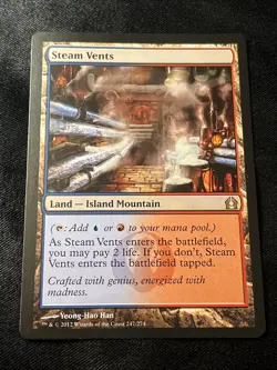 Magic the Gathering MTG Steam Vents - Return to Ravnica - VLP VERY Light Played - Image 1