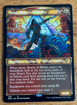 MTG Dominaria United, Astor, Bearer of Blades - Showcase - Image 1