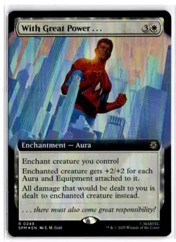 MTG FOIL With Great Power... (Extended Art) R 248 NM - Image 1