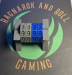 X-Count - 4 Digit Dial Counter - TCG/Tabletop Counter Tracker - Gray with Gr/Bl - Image 1