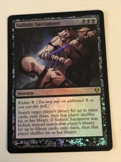 Sadistic Sacrament X1 Zendikar Ex+ Conditions see pics Front Back - Image 1