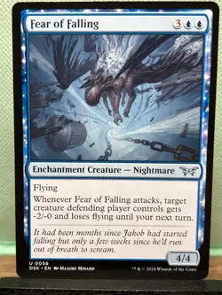 MTG TCG: Fear Of Falling 56, Duskmourn: House of Horror - Image 1
