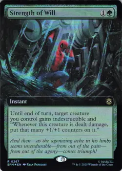 MTG Strength of Will (Extended Art) (267) | NM Foil | Spider-Man {SPM} - Image 1