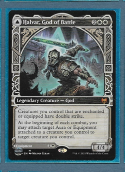5 Halvar, God of Battle Kaldheim Showcase KHM #299 Near Mint Never Played MTG - Image 1