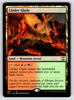 Cinder Glade R Commander: Streets of New Capenna # 394 NM Normal - Image 1