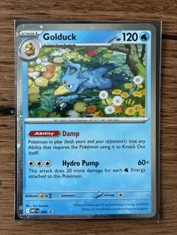 Golduck 008 Mega Evolution 3 pack blister Promo Holo Pokemon TCG NM - Image 3