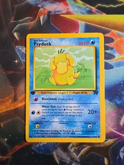 Pokemon Psyduck 65/82 1st Edition Team Rocket Common Lp - Image 1
