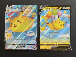 2021 POKEMON CELEBRATIONS HOLO FULL ART FLYING PIKACHU NM SET - Image 1
