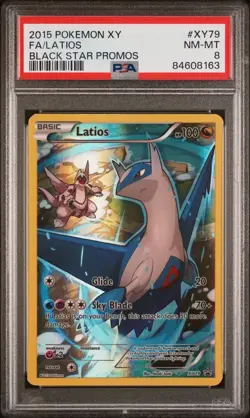 2015 POKEMON XY BLACK STAR PROMOSFULL ART/LATIOS XY79 PSA 8 - Image 1