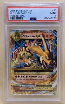 Pokemon Mega M CHARIZARD EX 13/108 XY Evolutions Holo Ultra Rare PSA 9 - Image 1