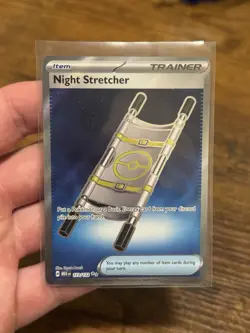 NIGHT STRETCHER Full Art Trainer 173/132 2025 Pokemon Mega Evolution NM+ - Image 1