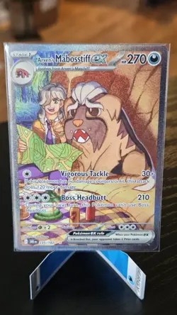 Pokemon TCG Arven's Mabosstiff EX #235/182 Sv10: Destined Rivals SIR - Image 1