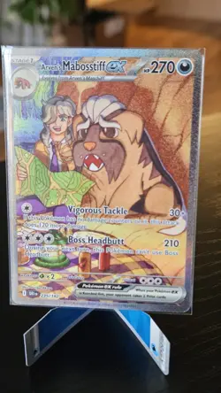Pokemon TCG Arven's Mabosstiff EX #235/182 Sv10: Destined Rivals SIR - Image 3