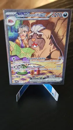 Pokemon TCG Arven's Mabosstiff EX #235/182 Sv10: Destined Rivals SIR - Image 4